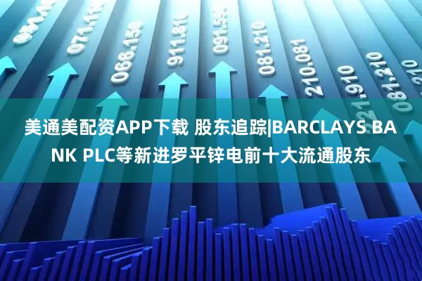 美通美配资APP下载 股东追踪|BARCLAYS BANK PLC等新进罗平锌电前十大流通股东